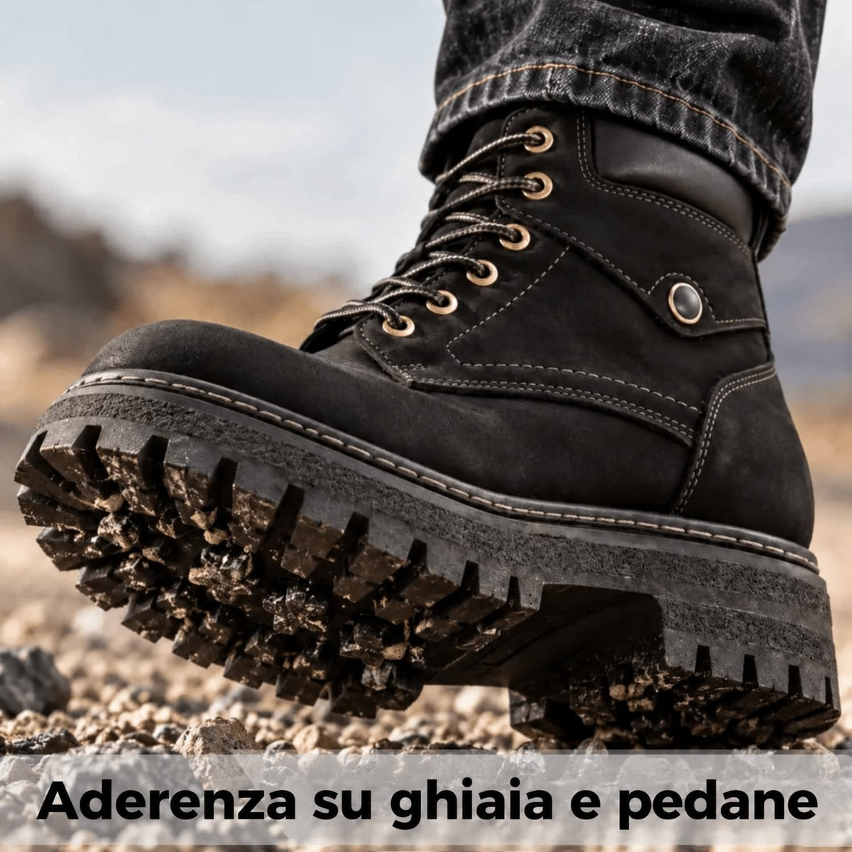 Breyxon MotoLift™ +8 – Scarpe da moto con rialzo interno