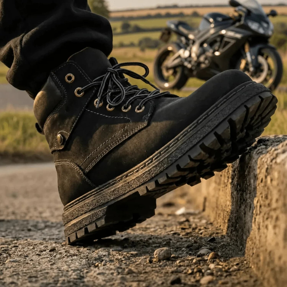 Breyxon MotoLift™ +8 – Scarpe da moto con rialzo interno