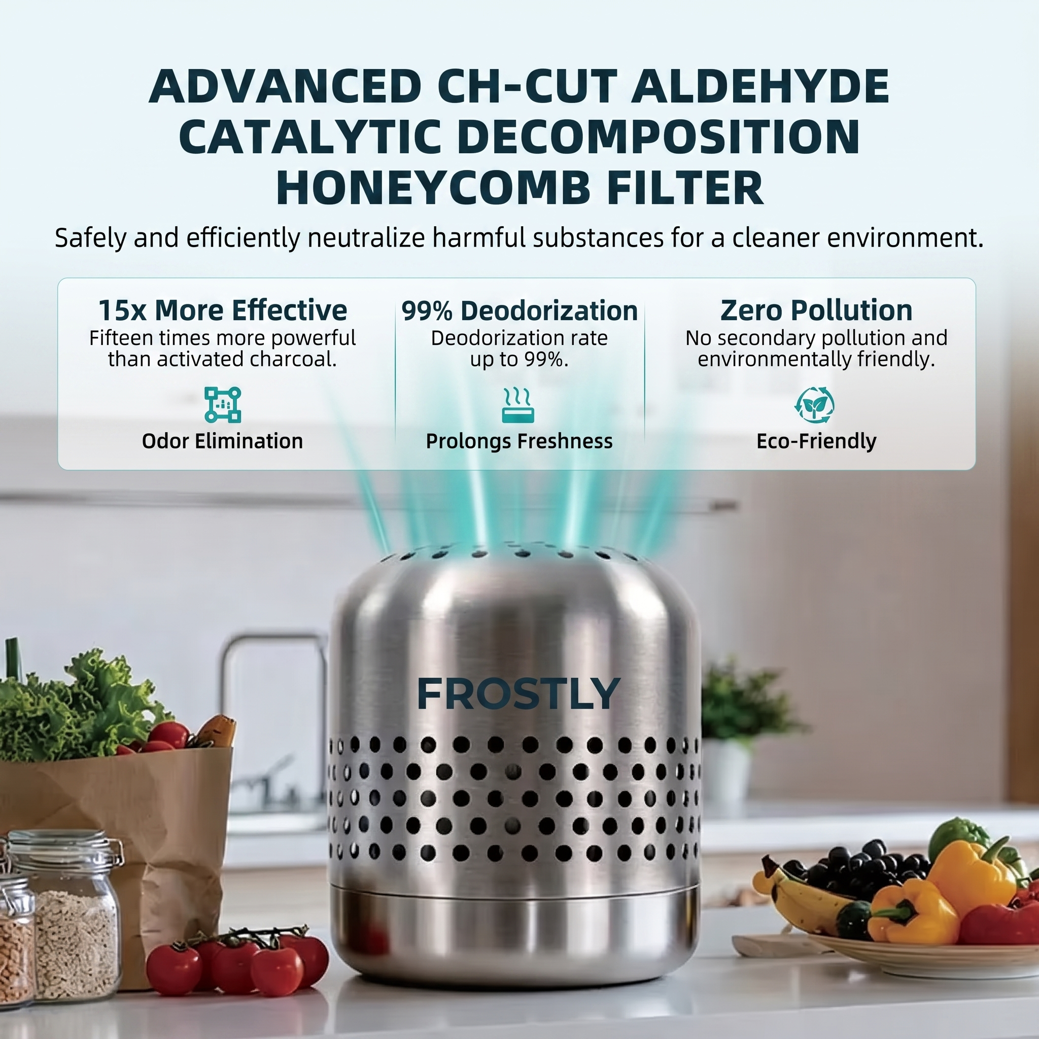 Frostly™ – Fridge Odor & Bacteria Purifier