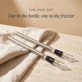 The Duo Set — two Chill Wands side by side on travertine and linen